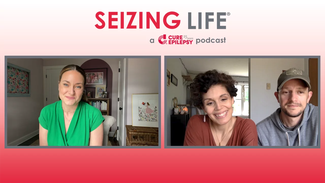 Tiffany Kairos and husband discuss her epilepsy journey with Kelly Cervantes on Seizing Life podcast
