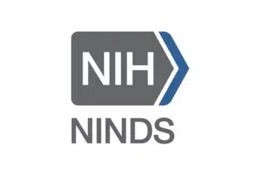 Gray and blue NIH NINDS logo.