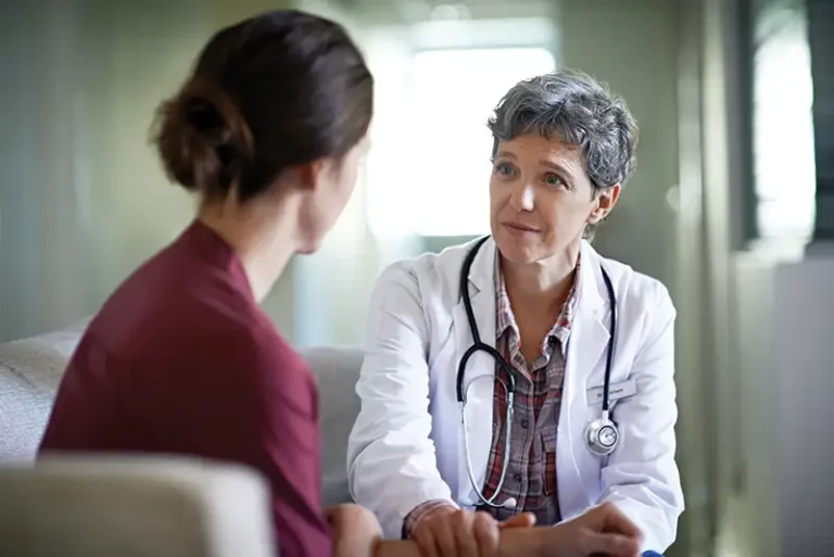 Doctor talking to patient about epilepsy treatment options